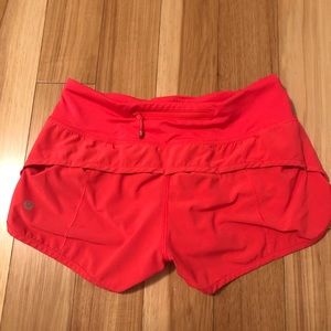 Lululemon speed up short, size 2